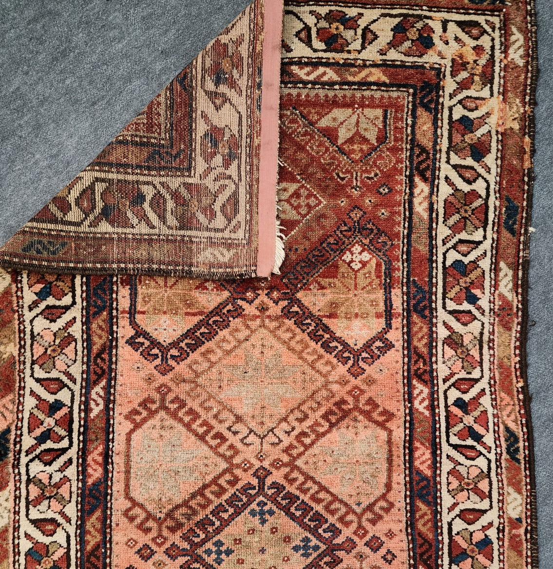 Antique Hamadan Runner – Persian Handwoven Wool Rug (Circa 1900s, 3.4 x 11.10 ft) (#22031)