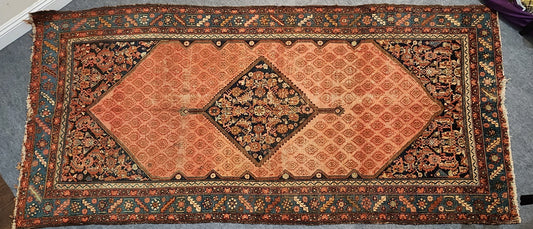 Antique Hamadan Rug – Handwoven Wool (Circa 1900s) | 5'3" x 10'8" (#22031)
