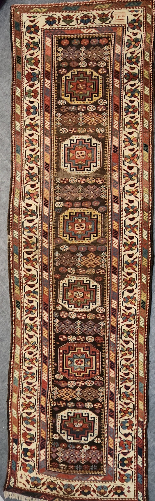 Antique Bakshaish Runner – Handwoven Wool (Circa 1900s) | 3' x 10'10" (#21015)