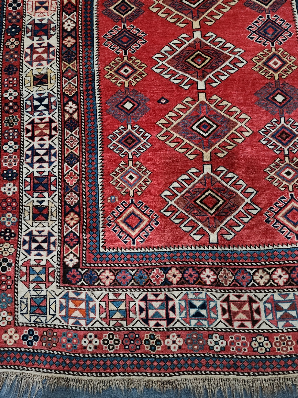 19th Century Antique Shirvan Rug – Mint Condition Collector’s Piece (4.3 x 5.7 ft)