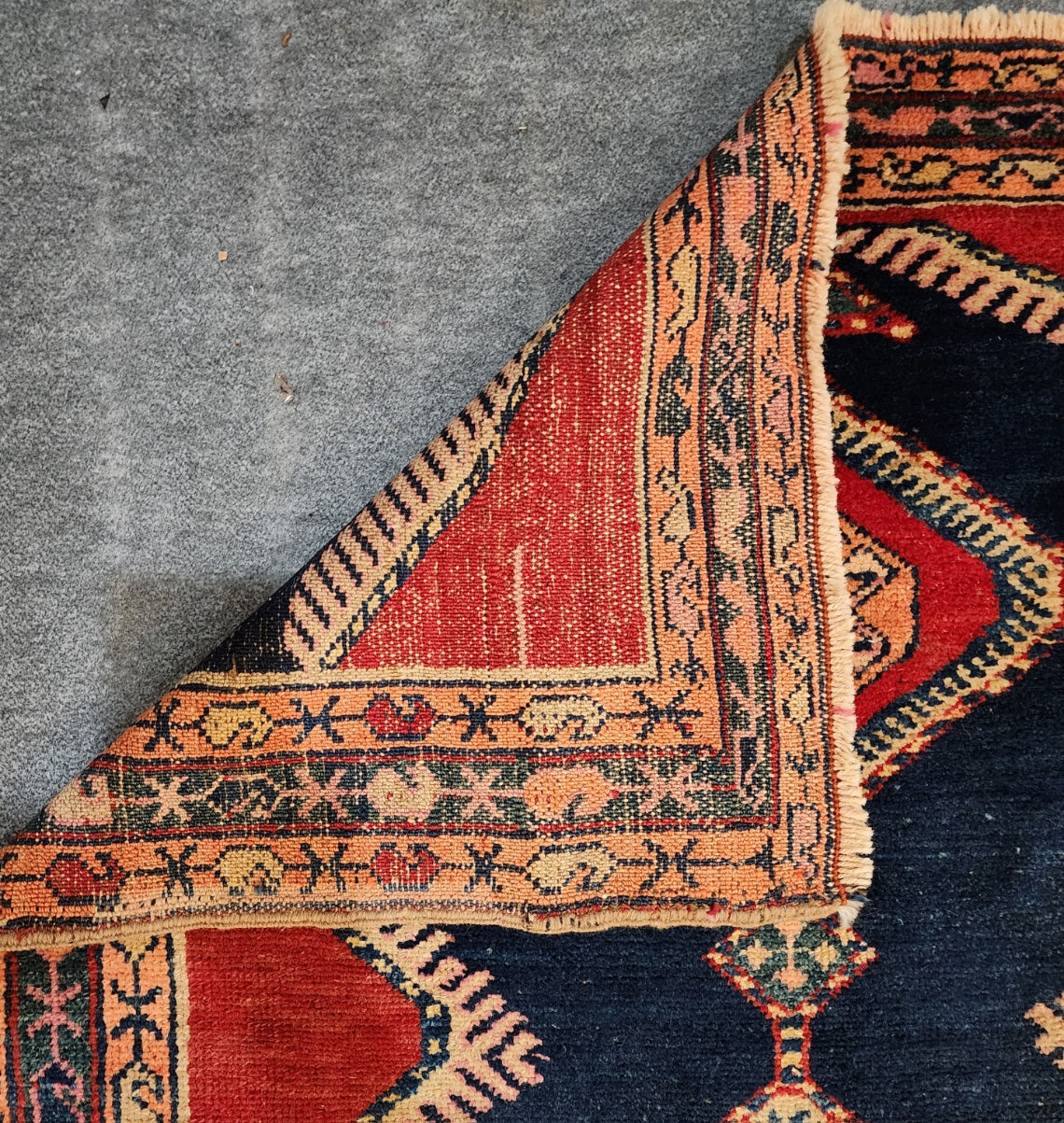 Antique Karaja Runner – Handwoven Persian Wool Rug (Circa 1900, 3.8 x 12.10 ft)