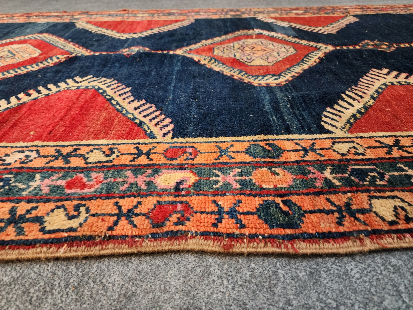 Antique Karaja Runner – Handwoven Persian Wool Rug (Circa 1900, 3.8 x 12.10 ft)