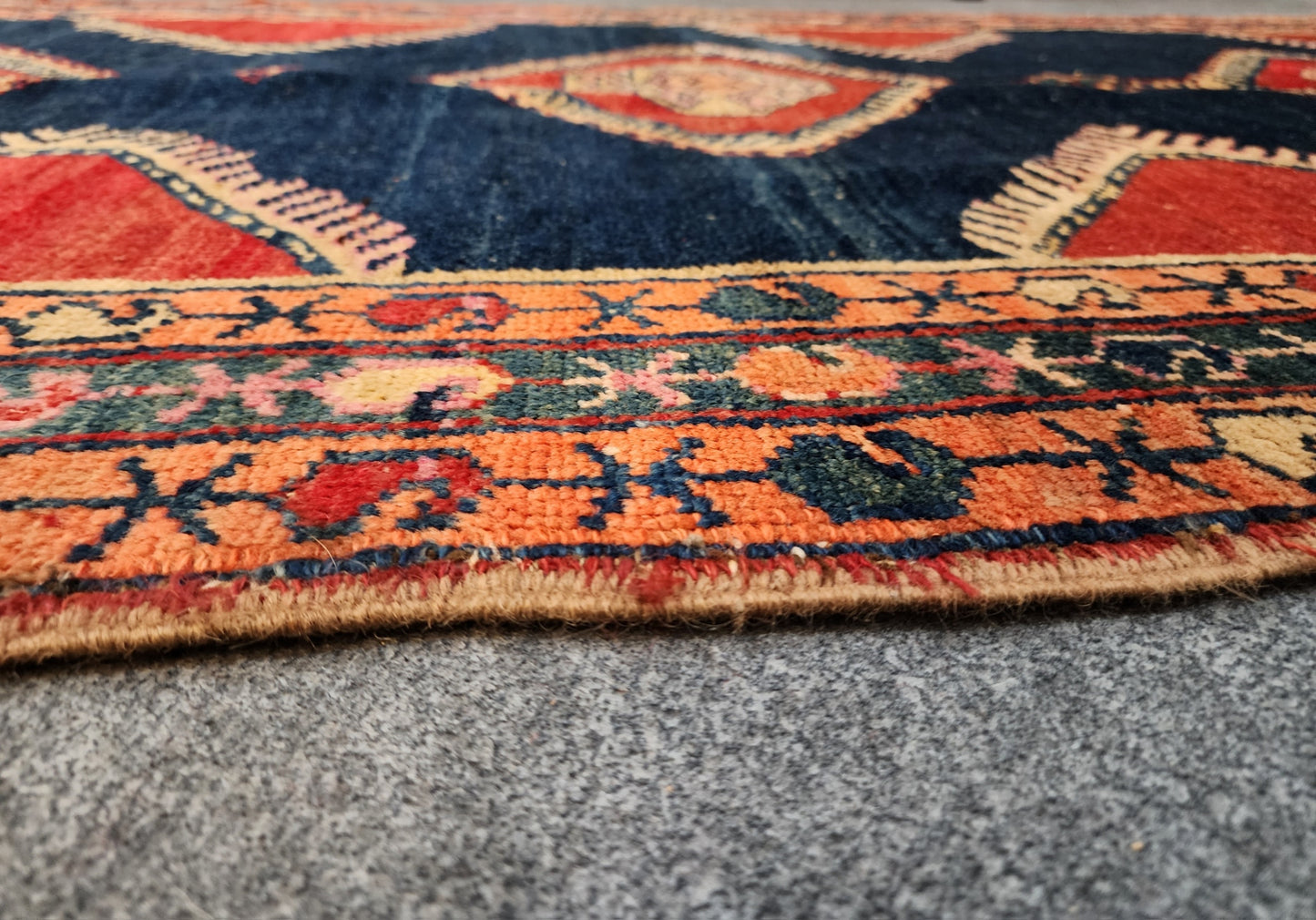 Antique Karaja Runner – Handwoven Persian Wool Rug (Circa 1900, 3.8 x 12.10 ft)