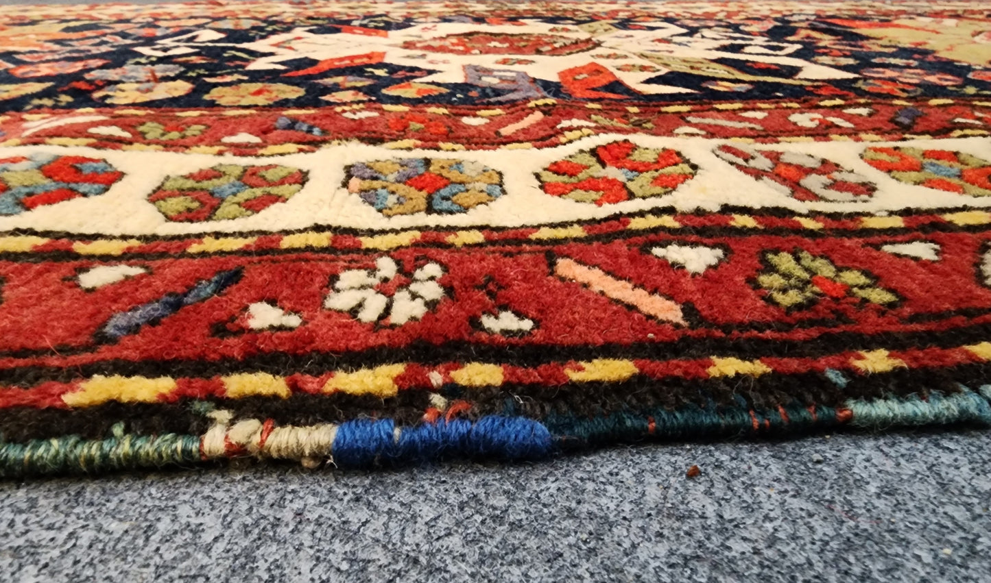 Antique Caucasian Karabagh Runner – Handwoven Wool Rug (Circa 1900, 3.7 x 7 ft)