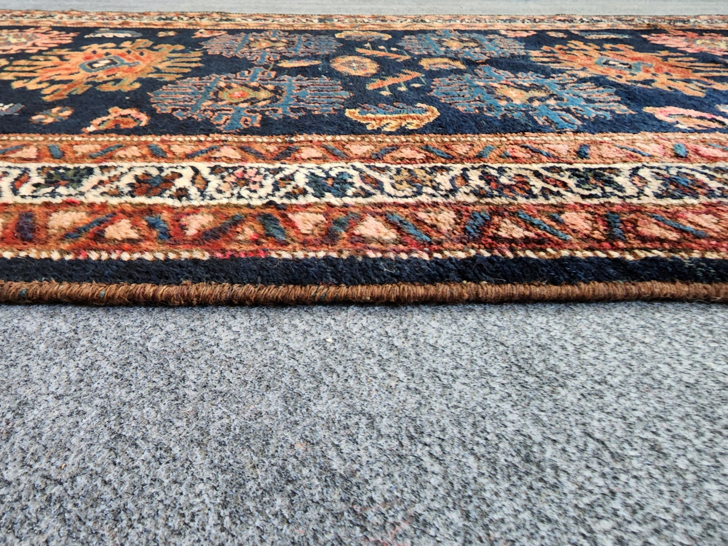 Antique Hamadan Rug – Early 20th Century Persian Handwoven Wool Runner (2.7 x 10 ft)