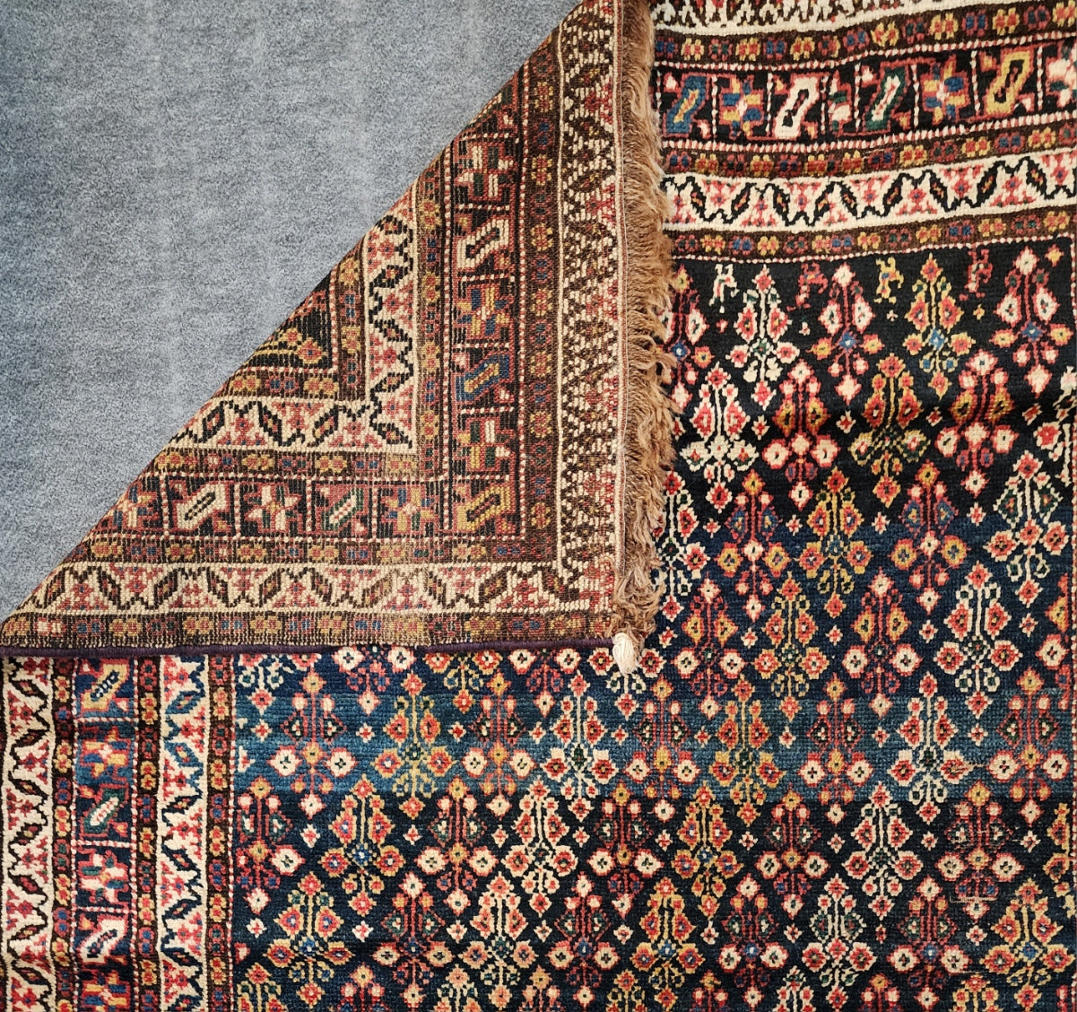 Early 20th Century Luri Rug – Persian Tribal Wool Runner (3.3 x 12.7 ft)