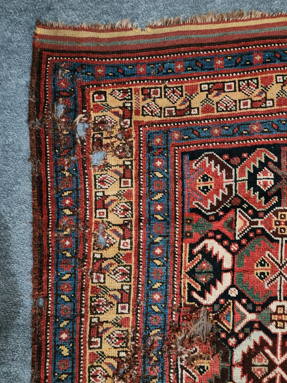 19th Century Khamseh Rug