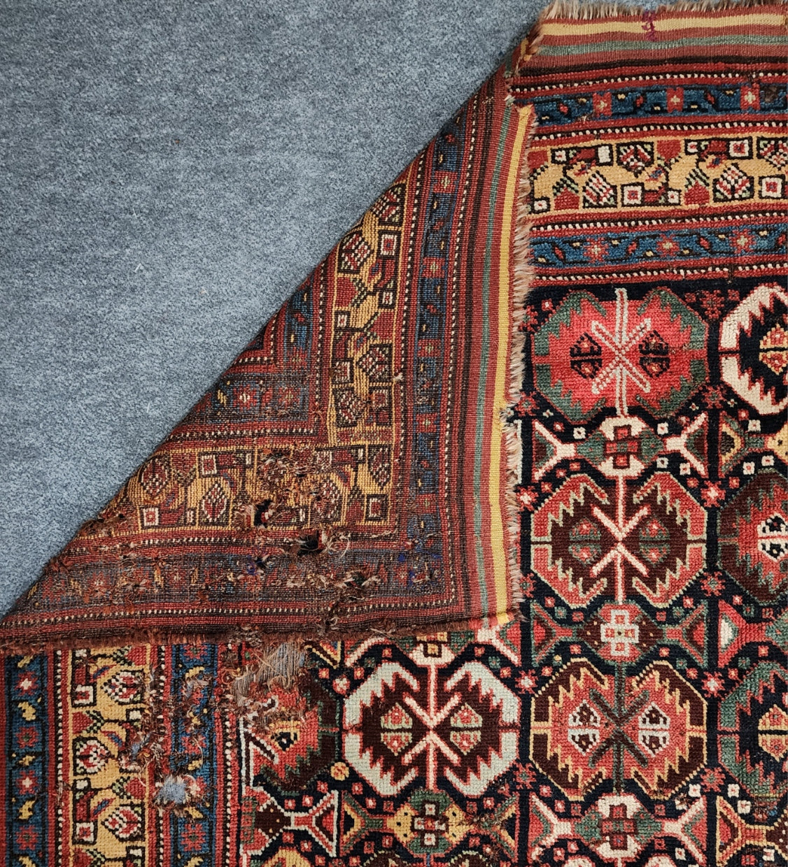 19th Century Khamseh Rug