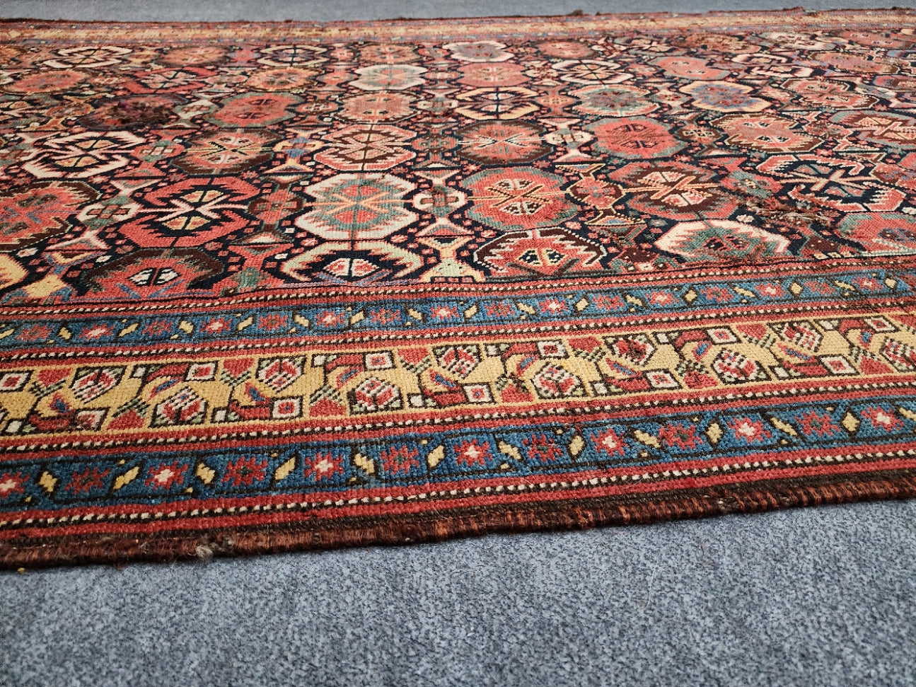19th Century Khamseh Rug
