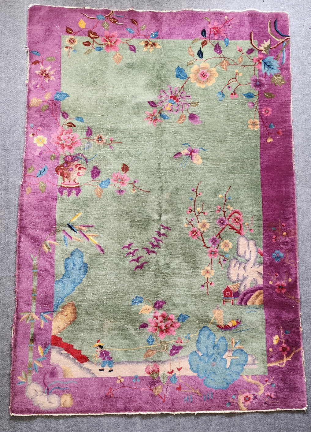 Art Deco Chinese Nichols Rug Circa 1920s