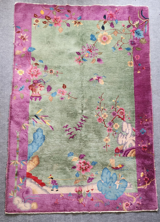 Art Deco Chinese Nichols Rug Circa 1920s
