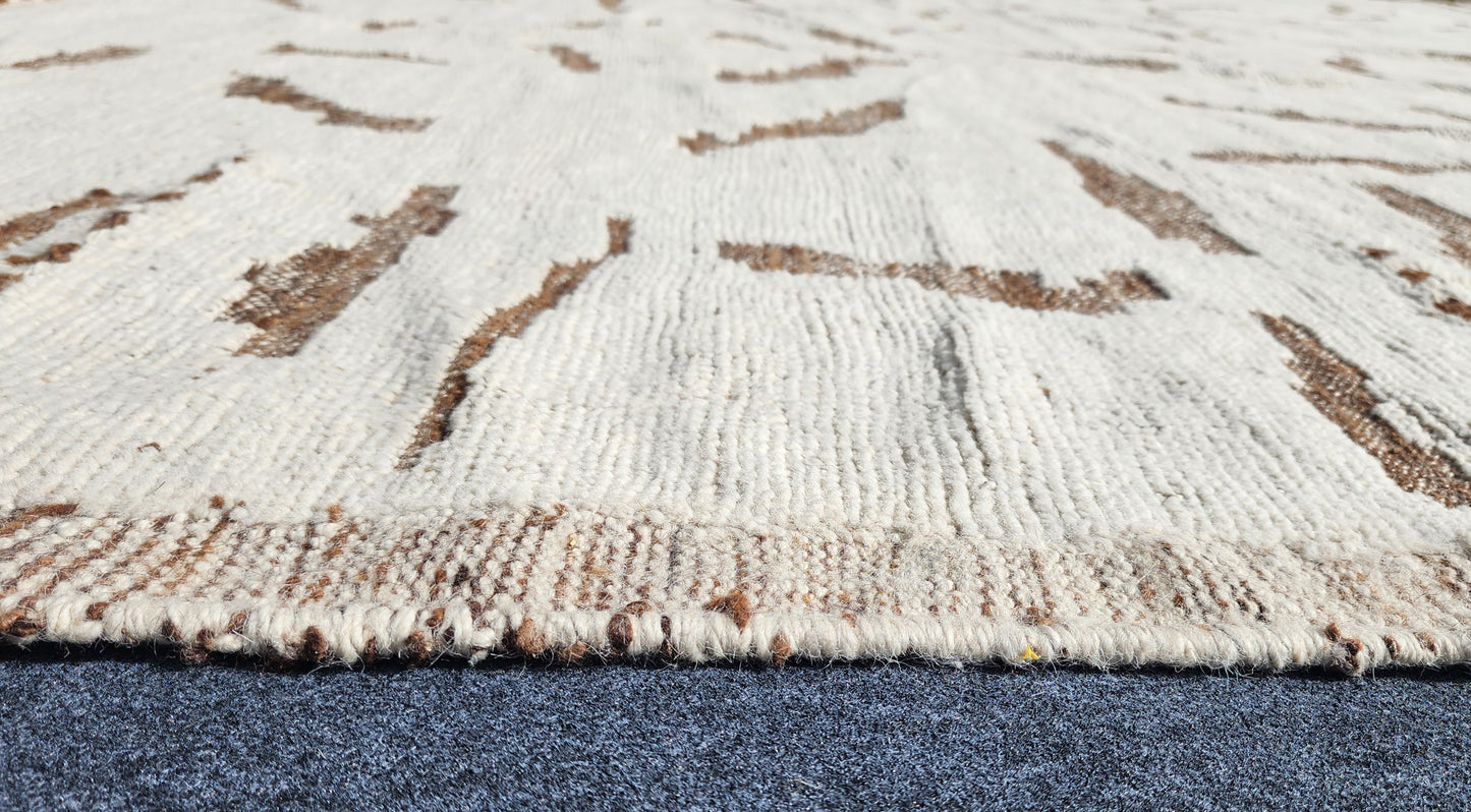 Moroccan Desert Camo Rug – Handwoven Abstract Pattern