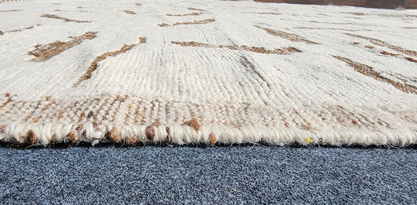 Moroccan Desert Camo Rug – Handwoven Abstract Pattern