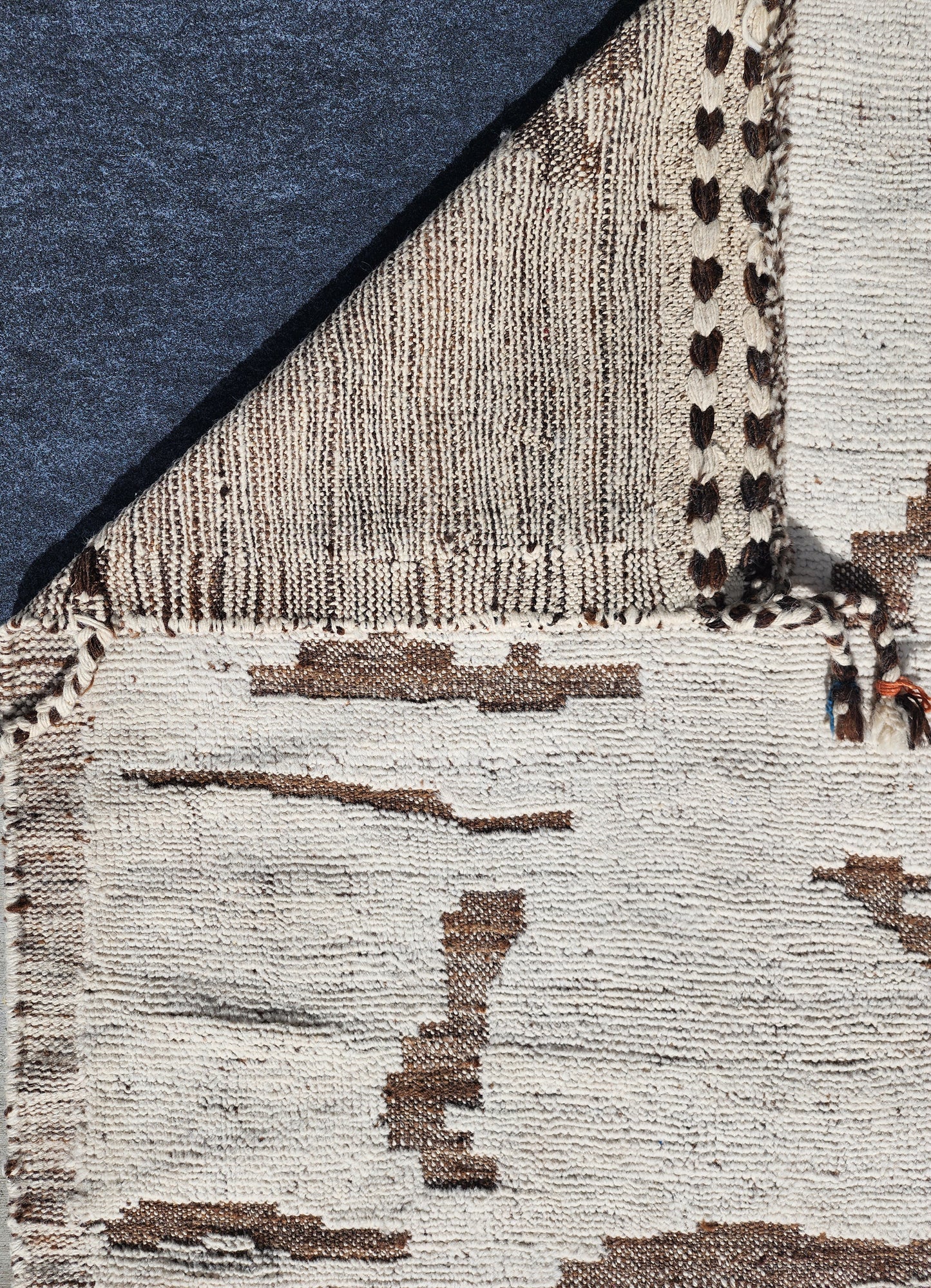Moroccan Desert Camo Rug – Handwoven Abstract Pattern