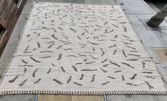 Moroccan Desert Camo Rug – Handwoven Abstract Pattern