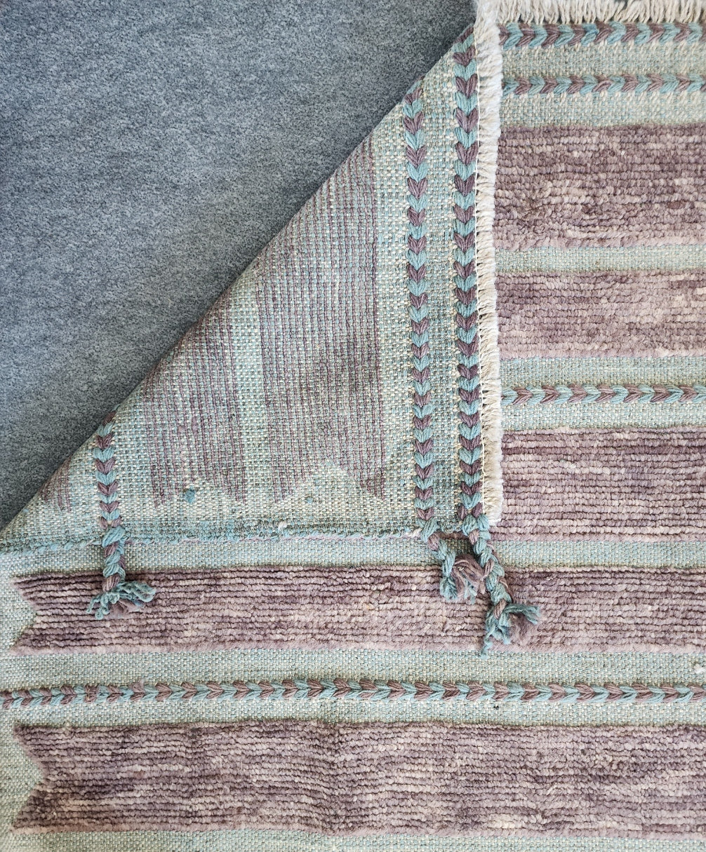 Handwoven Moroccan Turquoise Rug – Artisan Craftsmanship (5.5 x 8.2)