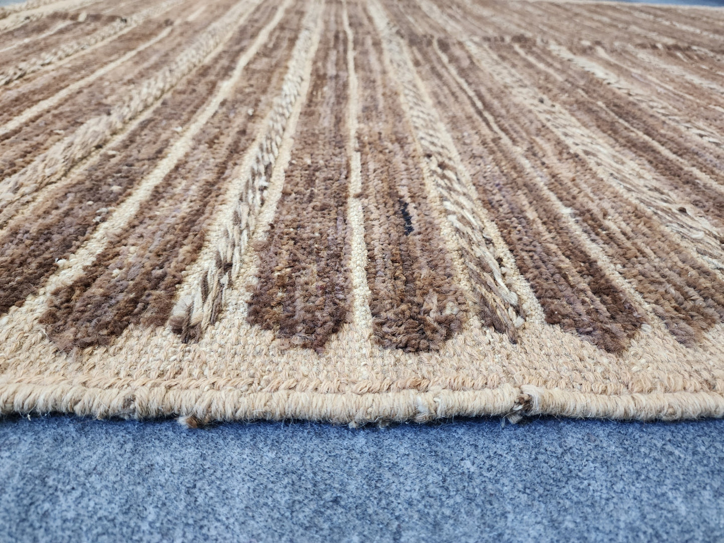 Handwoven Moroccan Chocolate Rug – Earthy Elegance (6 x 7.6)