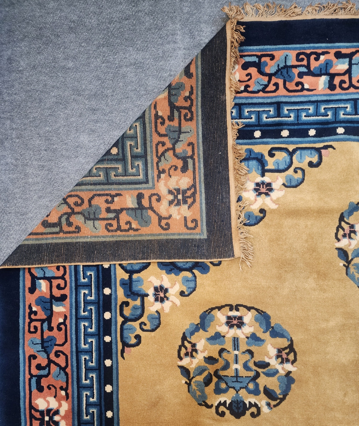 Original Unused Chinese Peking Rug from 1970