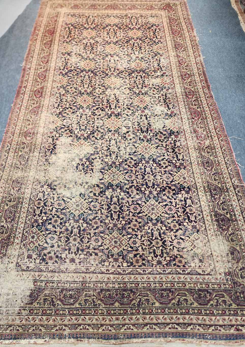 19th Century Antique Khorrasan Rug – Persian Handwoven Wool Carpet (5.10 x 12 ft)