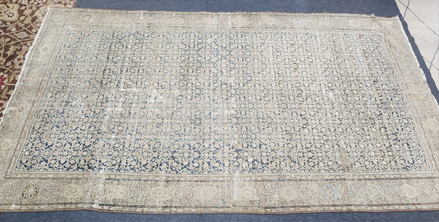 Antique Malayer Persian Rug – Handwoven Wool Carpet (7 x 12.7 ft)