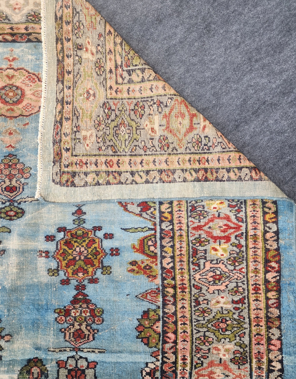 Antique Rare Blue Sultanabad Rug – Circa 1920s (9.6 x 15 feet)