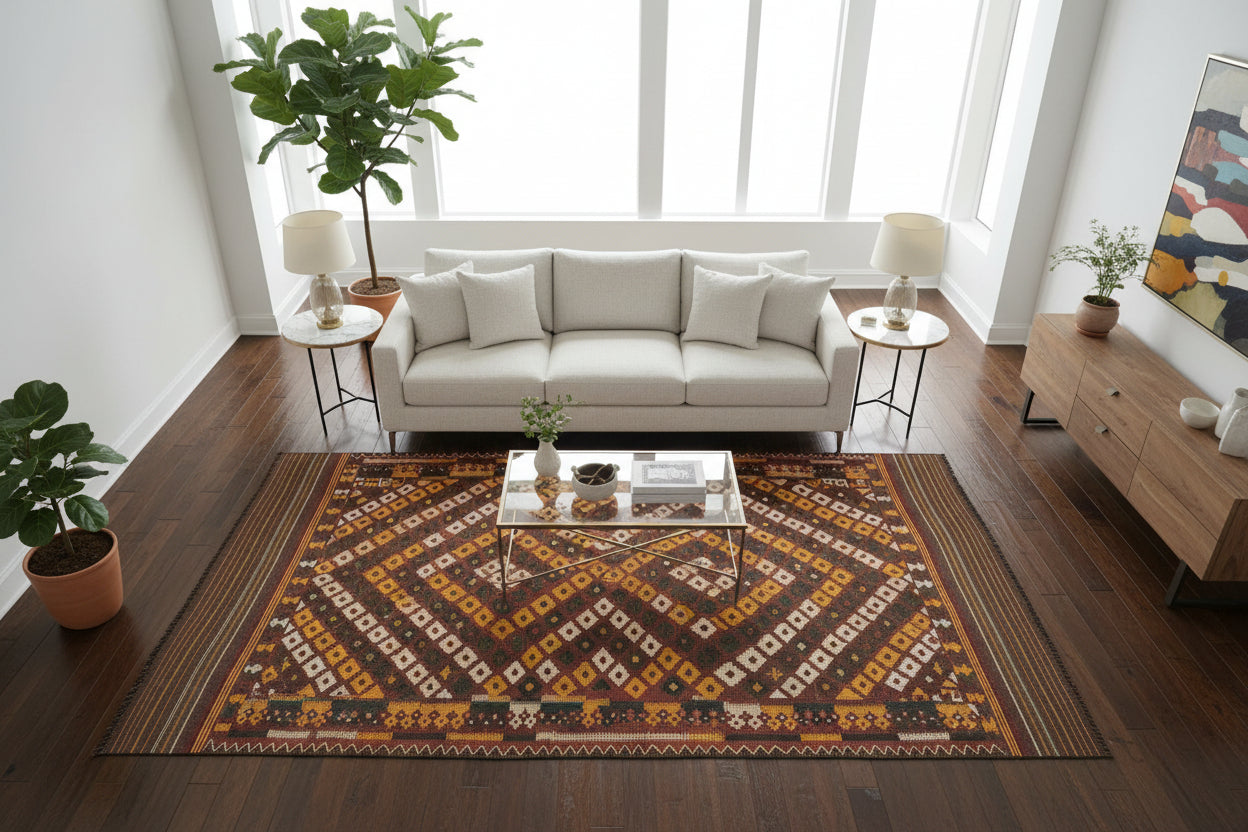 Maimana Kilim – 9.3 X 16.2 (#5837)