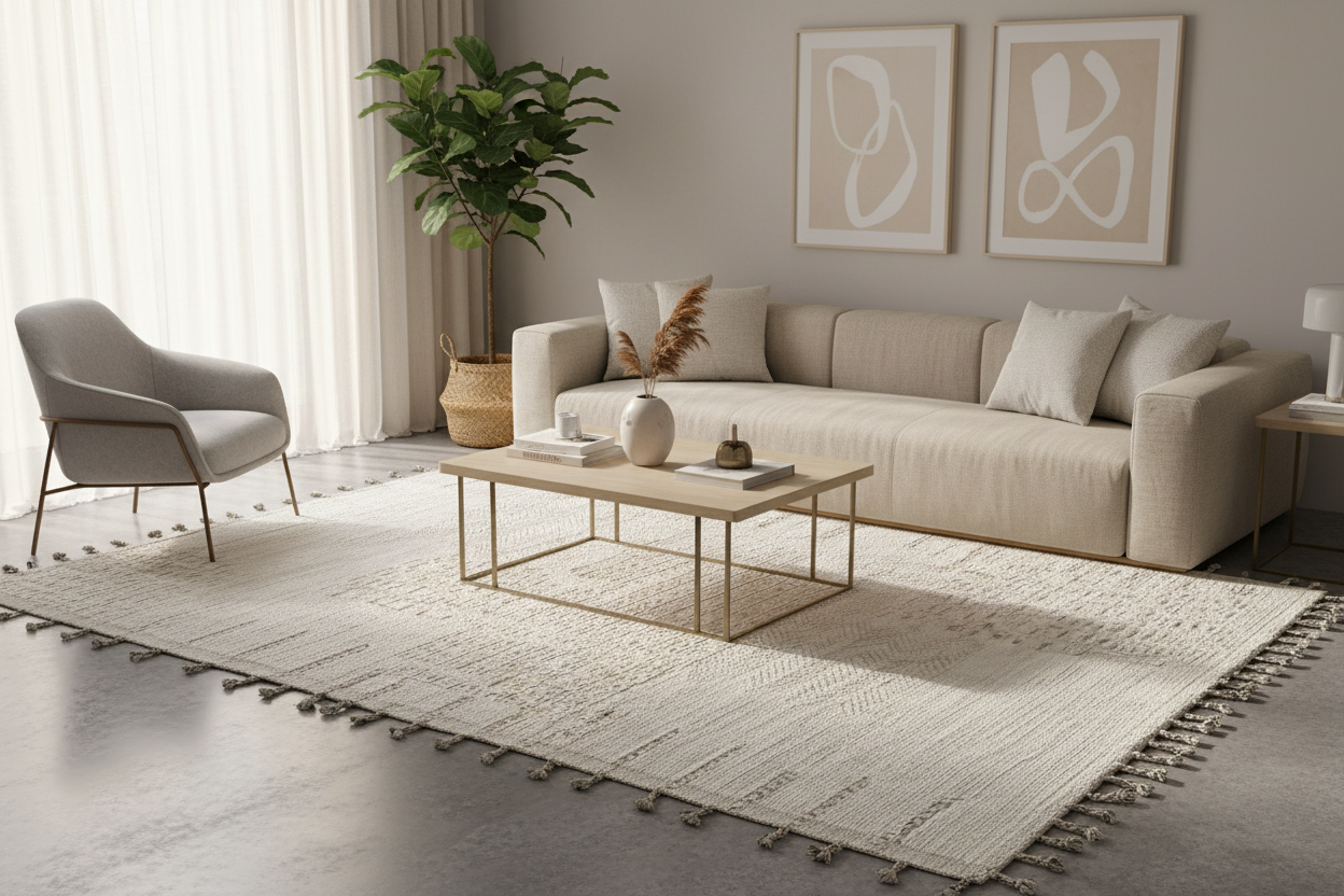 "John Ahmad Rug" by John Ahmad inspired by Ivan Da Silva Bruhns  –  Wool Rug