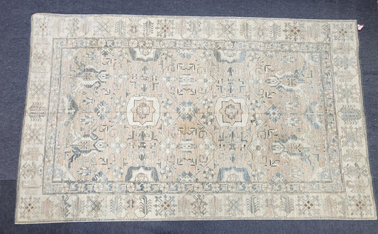 Faded Antique Kazak Rug | Handwoven Tribal Wool Carpet | Circa Early 20th Century (7.6 x 10.2)