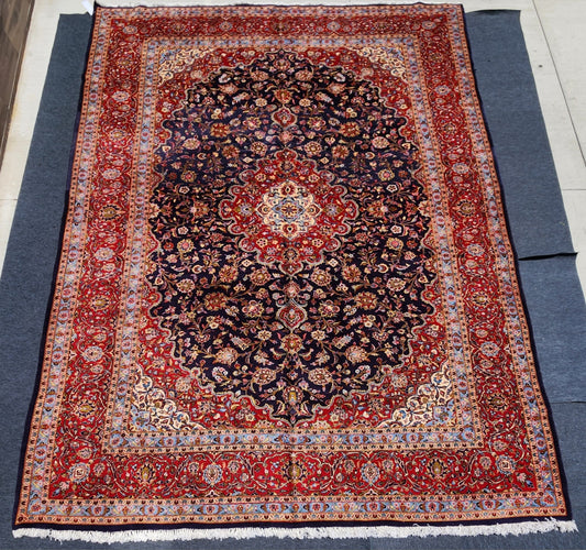 Vintage Large Persian Kashan Rug – 10 x 14 #5977