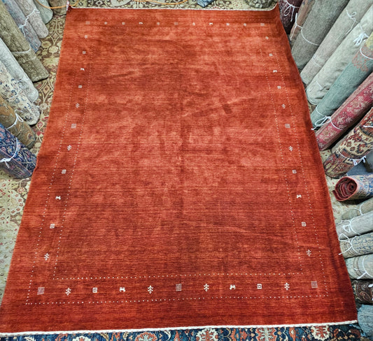 Orange Gabbeh Rug – 10 x 14