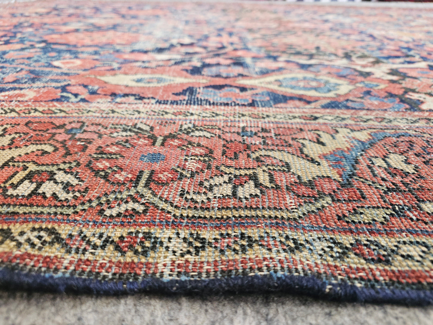 Antique Persian Mahal Rug – Hand-Knotted Wool (Circa 1920) (#9476) – 7.4 x 10