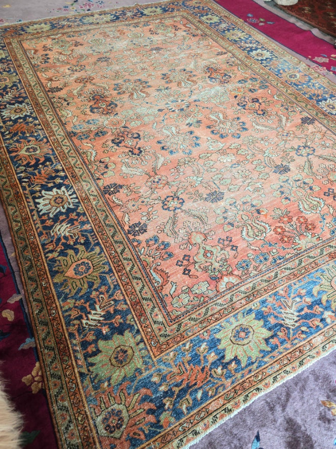 Antique Persian Mahal Rug (#10341) – Hand-Knotted Vintage Rug – 8.9 x 12