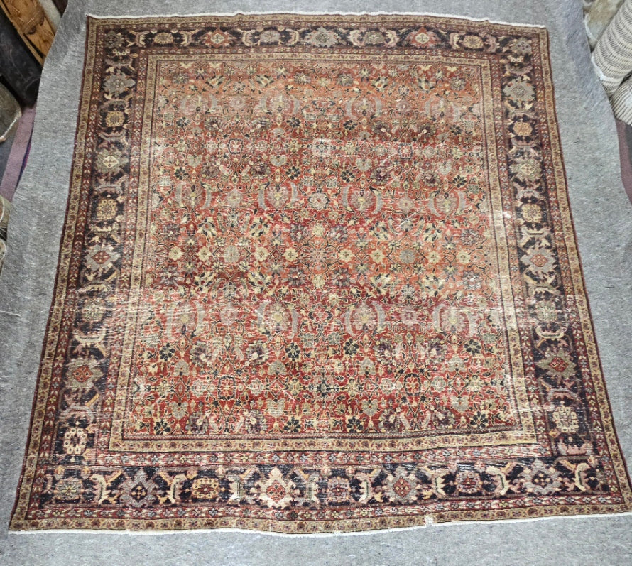 Antique Persian Mahal Rug (#9874) – Hand-Knotted Vintage Rug – 10 x 11