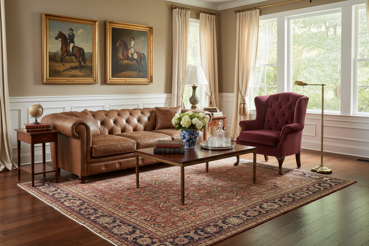 Antique Persian Mahal Rug (#9874) – Hand-Knotted Vintage Rug – 10 x 11