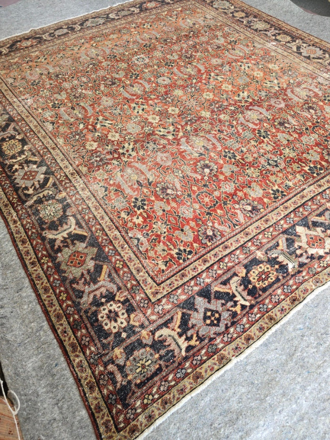 Antique Persian Mahal Rug (#9874) – Hand-Knotted Vintage Rug – 10 x 11