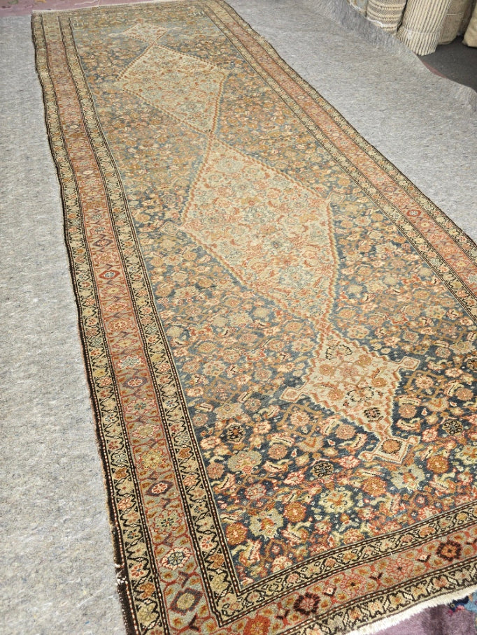 Antique Persian Malayer Runner – Hand-Knotted Hallway Rug (6 x 16.2) (9607)