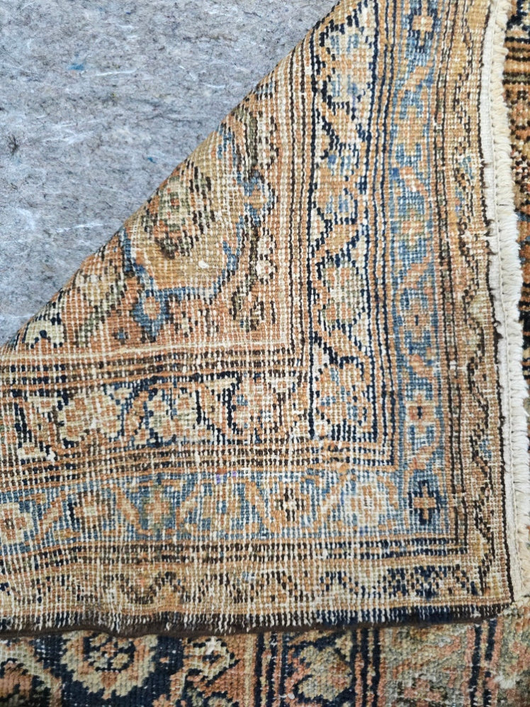 Antique Persian Fereghan Rug – Hand-Knotted Wool (Circa 1920s) 12.5 x 15.8