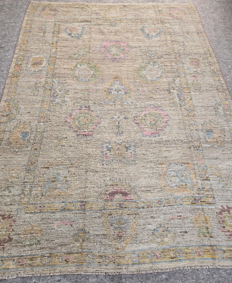 New Oushak Design  Rug – 7 x 10 (10347)