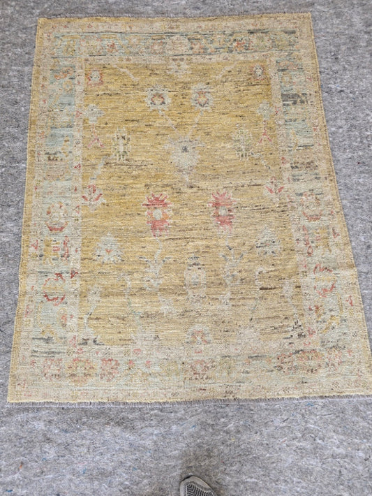 New Oushak Design  Rug – 4 x 5 (10365)