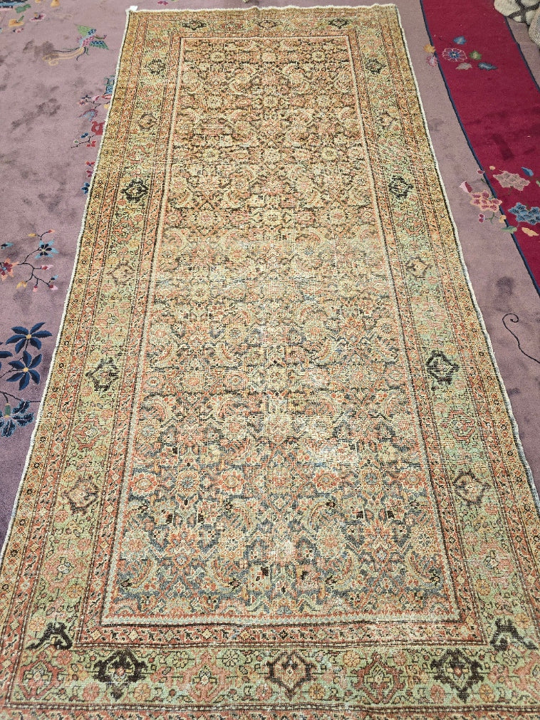 Antique Malayer Persian Rug – Handwoven Wool Carpet (5.2 x 11.4 ft)