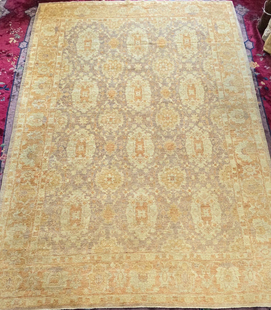 Afghan Traditional Teawash Rug 9x13 (10385)