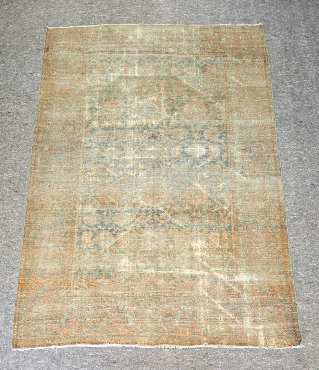 Antique Persian Mahal Rug (#10404) – Hand-Knotted Vintage Rug – 6.9 x 9.9
