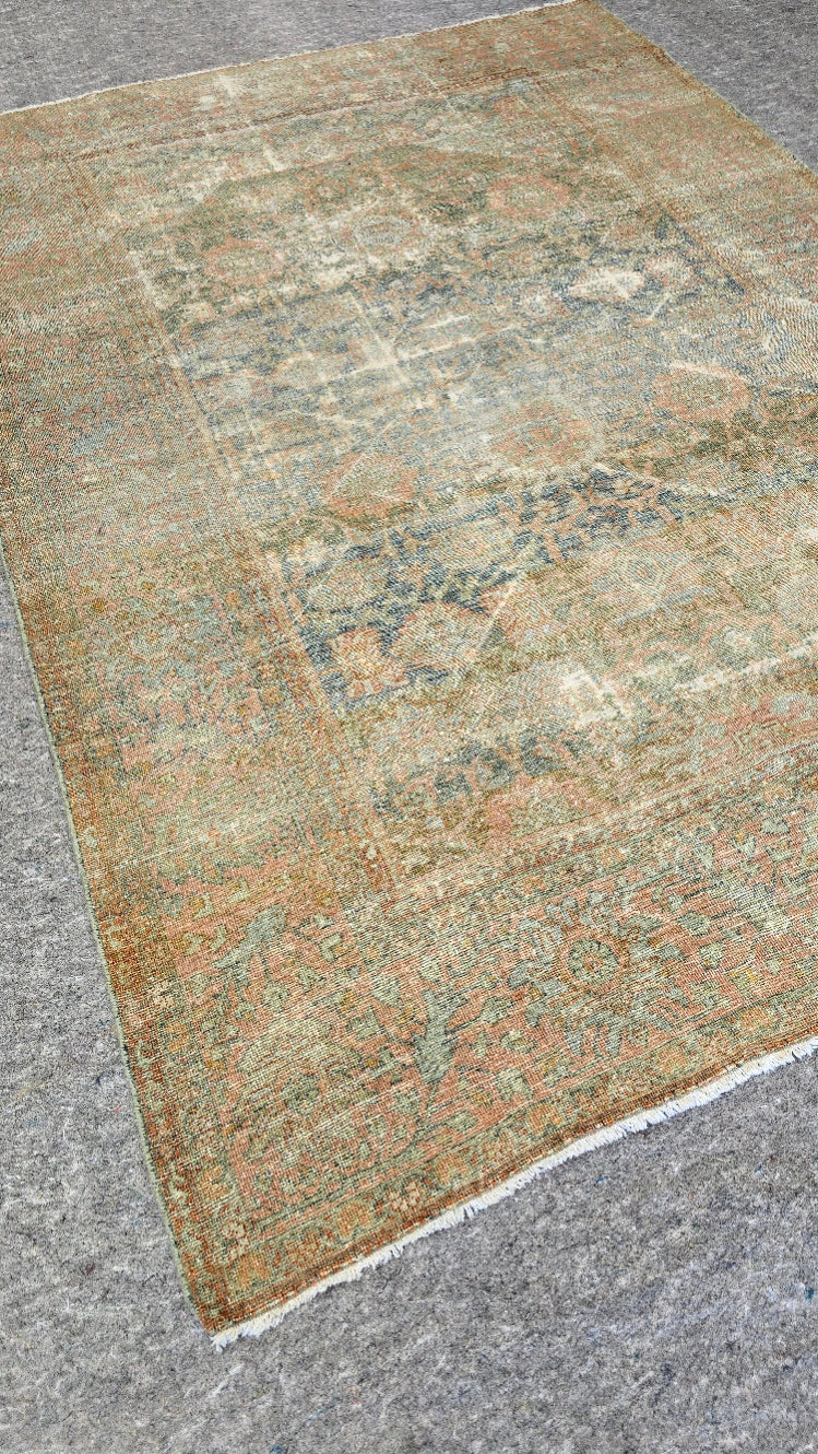 Antique Persian Mahal Rug (#10404) – Hand-Knotted Vintage Rug – 6.9 x 9.9