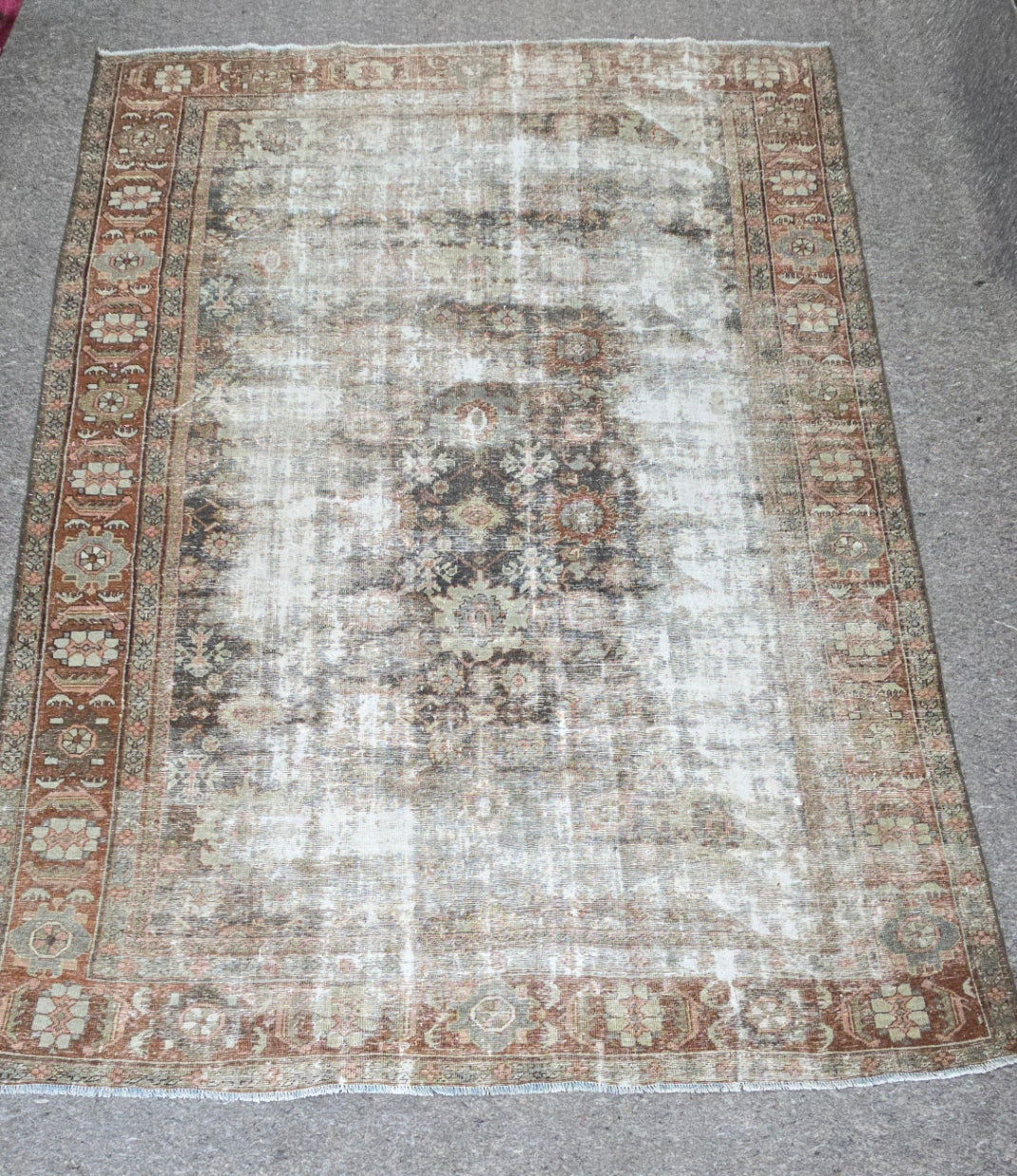 Antique Persian Mahal Rug (#10410) – Hand-Knotted Antique Rug – 8.4 x 11.5