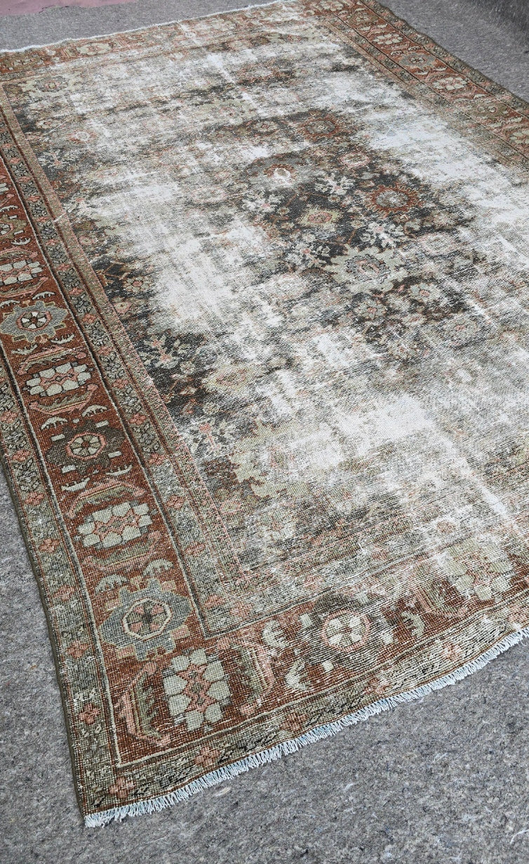 Antique Persian Mahal Rug (#10410) – Hand-Knotted Antique Rug – 8.4 x 11.5