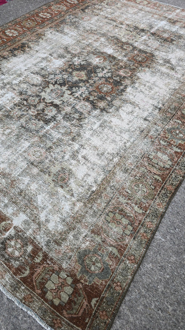 Antique Persian Mahal Rug (#10410) – Hand-Knotted Antique Rug – 8.4 x 11.5