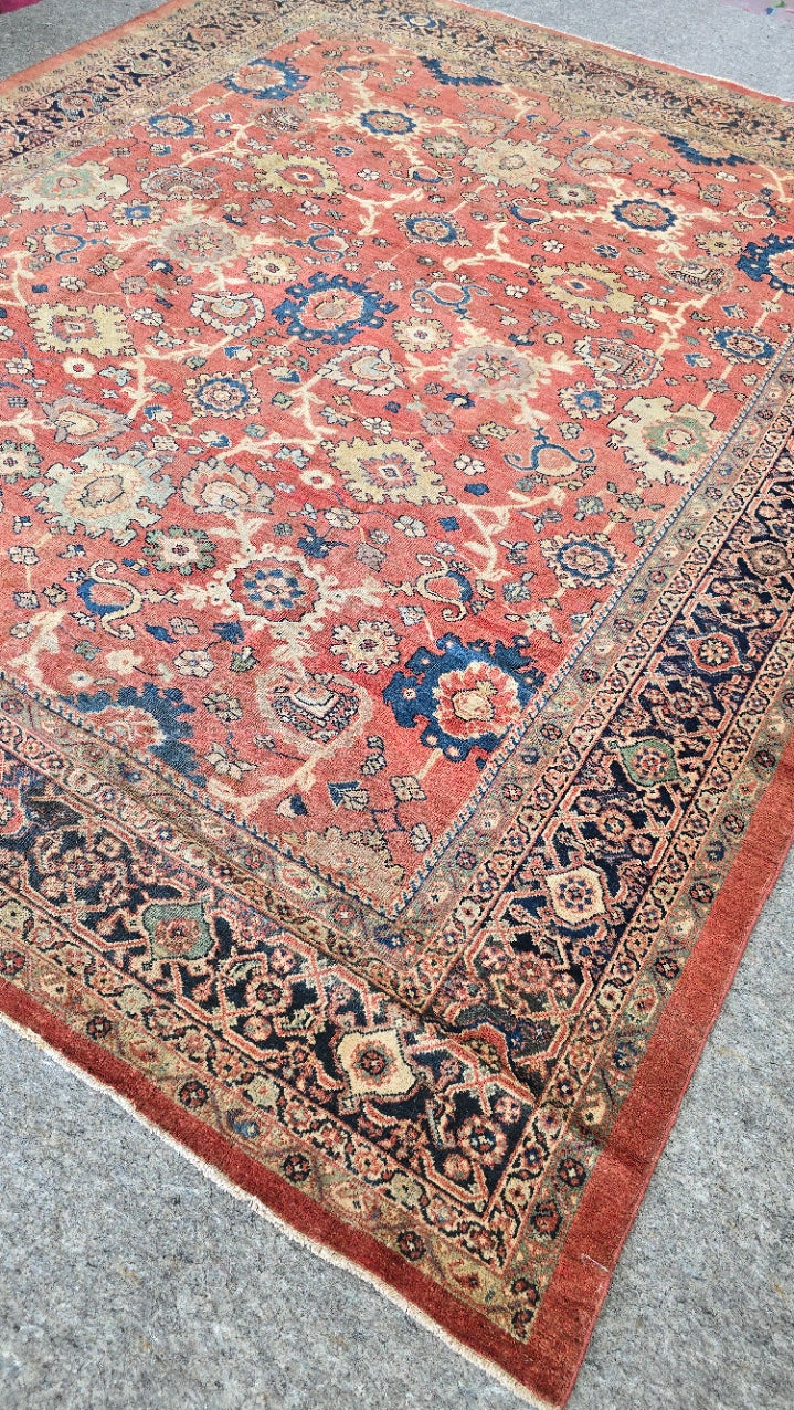 Antique Ziegler Sultanabad Persian Rug – Rare Square Handwoven Collector’s Piece (Circa 1900) | 8'10" x 10'10" (Copy)