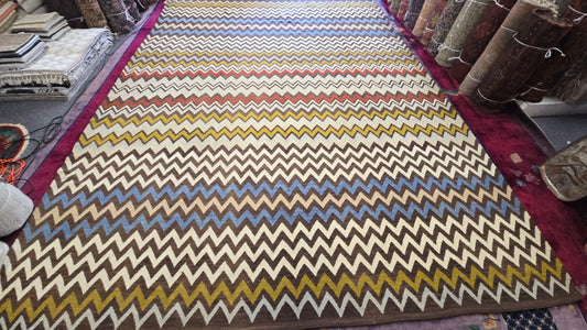 10 x 13 Afghan Kelim #6613