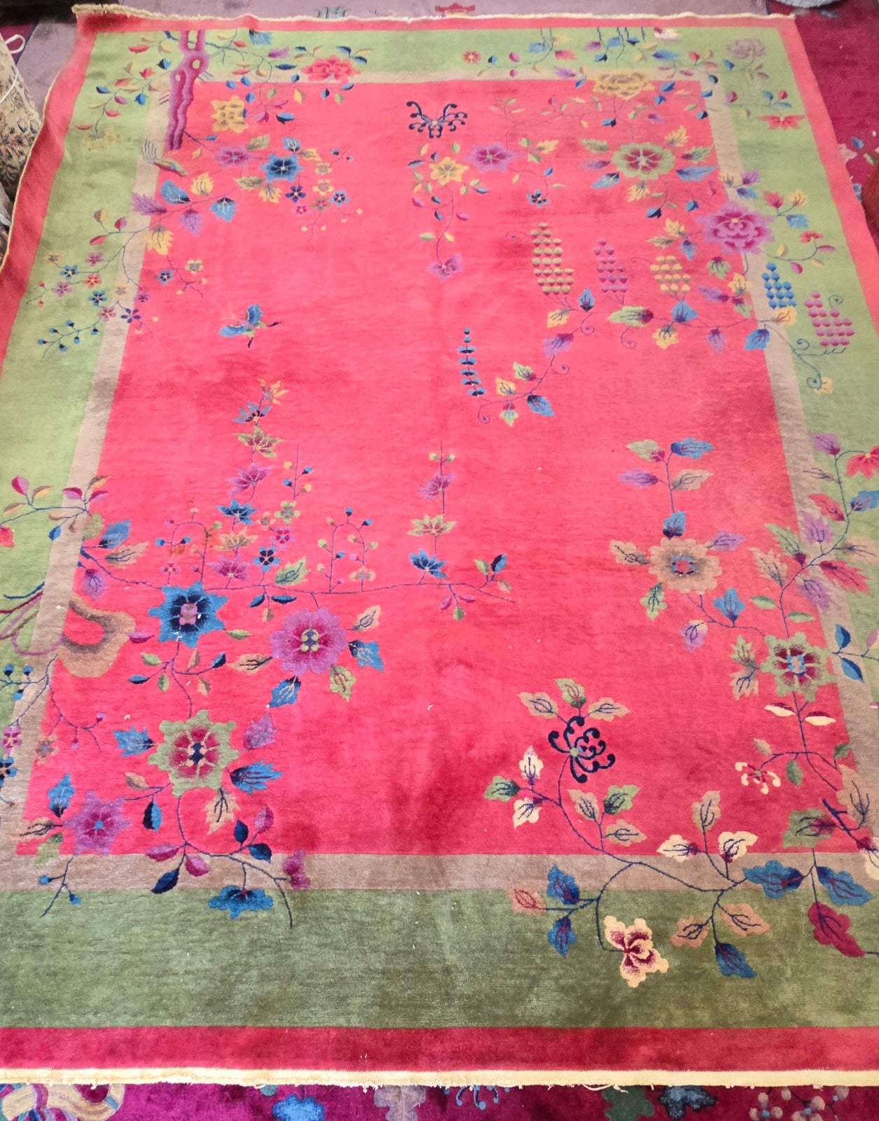 1920s Art Deco Nichols Chinese Rug 9x12