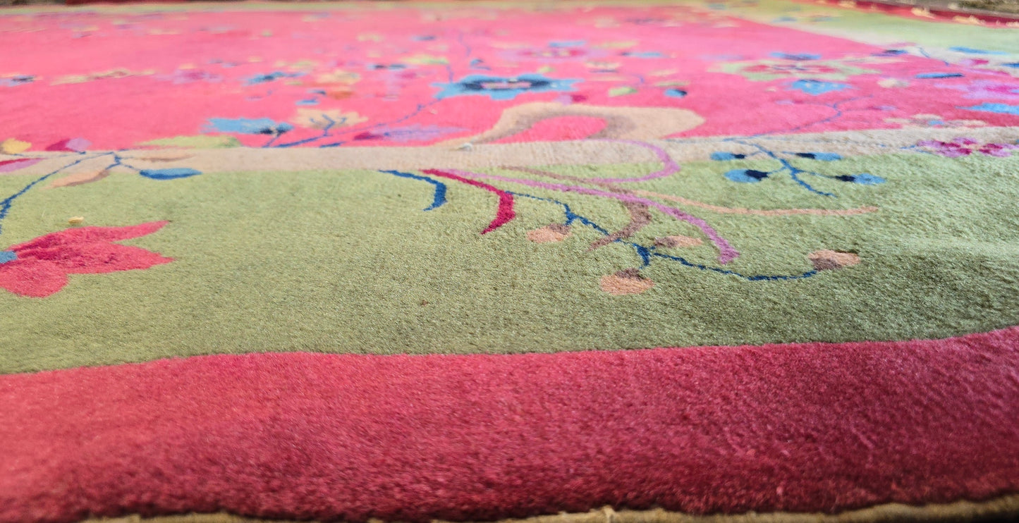 1920s Art Deco Nichols Chinese Rug 9x12